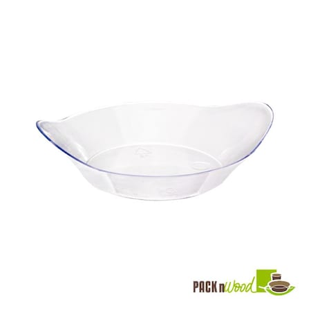 Packnwood 2 oz. Oval Transparent Green Dish 209MBINDA1